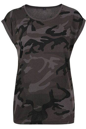 Image produit Ladies Camo Extended Shoulder Camo Tee