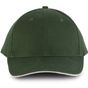 K-up Orlando - Casquette 6 panneaux forest_green/beige