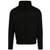 Build Your Brand High Neck Sweat Zip Cardigan black