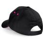 Beechfield Casquette Ultimate 5 panneaux à visière sandwich black/fuchsia