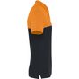 WK Designed To Work Polo bicolore écoresponsable manches courtes unisexe black/orange