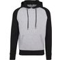 Build Your Brand Raglan Hoody grey/black
