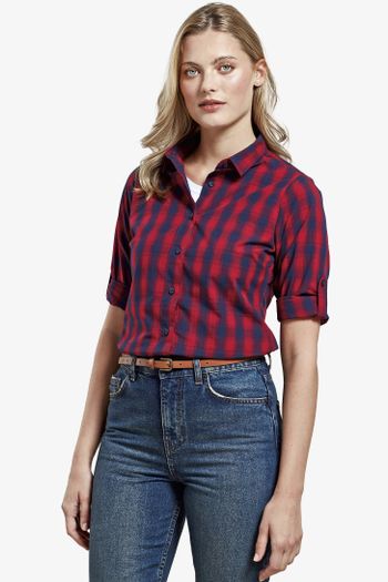 Image produit Chemise à manches longues à carreaux en coton Mulligan pour femme