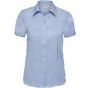 Russell Chemise à chevrons cintrée manches courtes femme light_blue