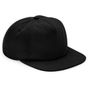 Beechfield Casquette 5 pans style déstructuré en coton biologique black