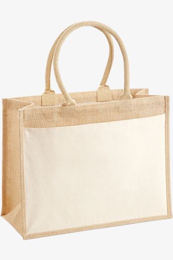 Image produit Sac de courses en jute avec poche en coton