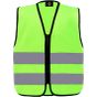 Korntex Safety Vest For Kids With Zipper Lime green