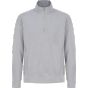 Henbury Unisex sustainable 1/4 zip sweatshirt heather_grey