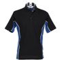 kustom kit Gamegear Track Polo black/royal/white