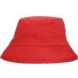 Neutral Reversible Bucket Hat red