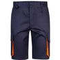 Velilla Bermuda multipoches bicolore navy/orange