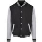 Build Your Brand Basic Basic College Jacket black/heather_grey