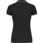 Kariban Polo manches courtes femme black/red/white