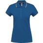 Kariban Polo manches courtes femme light_royal_blue/yellow/white