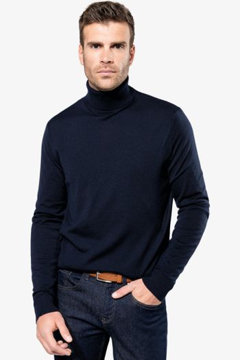 Image produit Pull Mérinos col roulé homme