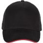 K-up Casquette - 5 panneaux black/red