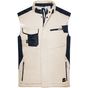 James&Nicholson Craftsmen Softshell Vest -STRONG- stone/black