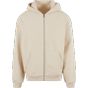 New Morning Studios Oversized zip hoody sand
