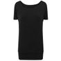 Build Your Brand Ladies Viscose Tee black