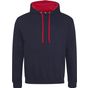 AWDis Just Hoods Varsity Hoodie new_french_navy/fire_red