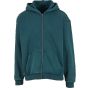Build Your Brand Vintage Heavy Zip Hoodie Bottle green