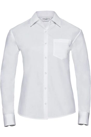 Image produit Chemise en Popeline 100% Coton classique manches longues femme