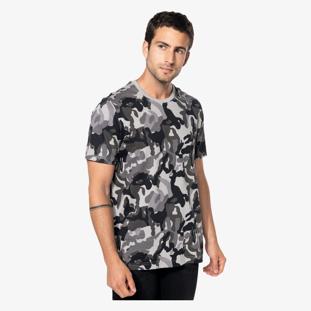 T-shirt camo manches courtes homme kariban