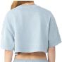 Bella + Canvas Women's garment dye cropped tee light_washed_denim