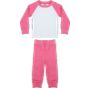 Larkwood Children's Pyjamas candyfloss_pink/white