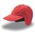 Atlantis Techno Flap Cap red