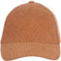 K-up Casquette en velours - 6 panneaux moka