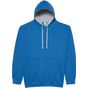 AWDis Just Hoods Varsity Hoodie sapphire_blue/heather_grey