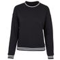Build Your Brand Ladies College Sweat Crew black/white