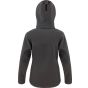 Result Womens TX performance hooded softshell jacket black/grey