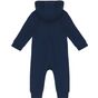 Kariban Grenouillère bébé avec capuche navy/oxford_grey