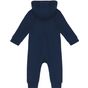 kariban Grenouillère bébé avec capuche navy/oxford_grey