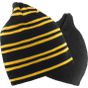 Result Team reversible beanie black/gold/black