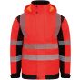 Korntex Premium printable Hi-Vis softshell safety jacket Copenhagen Red / Black