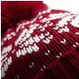 Beechfield Bonnet Fair Isle snowstar® rouge classique/blanc