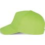 K-up Casquette coton épais - 5 panneaux lime