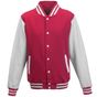 AWDis Just Hoods Veste Varsity hot_pink/white
