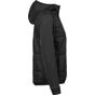 tee jays Women's hybrid-stretch hooded jacket black/black