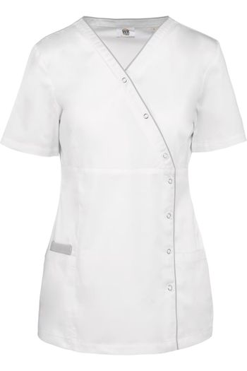 Image produit Blouse polycoton avec boutons-pression femme