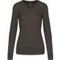 Kariban Pull col V femme dark_grey