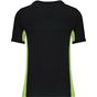 Kariban Tiger - T-shirt bicolore manches courtes black/lime