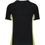 kariban Tiger - T-shirt bicolore manches courtes black/lime