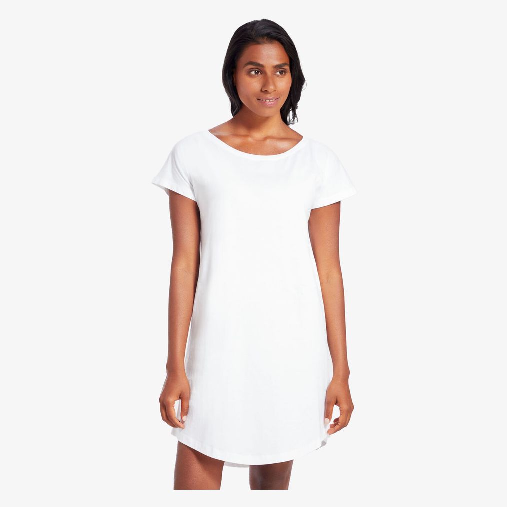 Women's loose fit T dress mantis