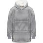 Ribbon Le sweat à capuche Ribbon pour enfants de style sherpa, confortable, réversible et oversize grey