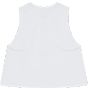 Bella Women's racerback cropped tank solid_white_blend