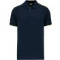 WK Designed To Work Polo Day To Day contrasté manches courtes homme navy/fluorescent_yellow